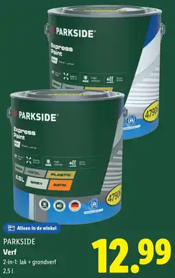 Lidl Parkside Verf aanbieding