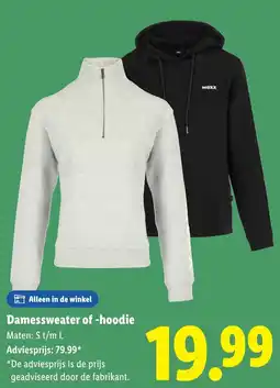 Lidl Damessweater of hoodie aanbieding