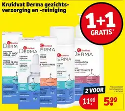 Kruidvat Kruidvat Derma gezichtsverzorging en reiniging aanbieding