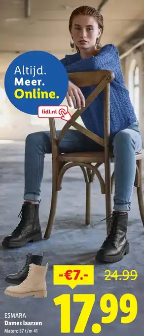 Lidl Esmara Dames laarzen aanbieding