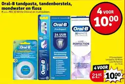 Kruidvat Oral-B tandpasta, Tandenborstels, Mondwater en Floss aanbieding