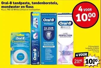 Kruidvat Oral-B tandpasta, Tandenborstels, Mondwater en Floss aanbieding