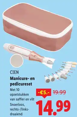 Lidl Cien Manicure en pedicureset aanbieding
