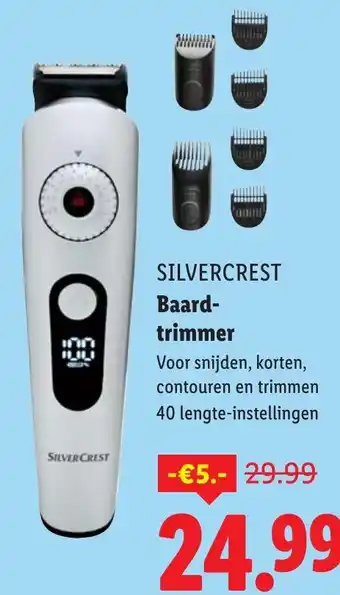 Lidl Silvercrest Baardtrimmer aanbieding