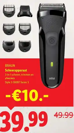 Lidl Braun Scheerapparaat aanbieding