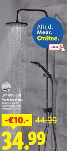 Lidl Livarno home Regendoucheset aanbieding