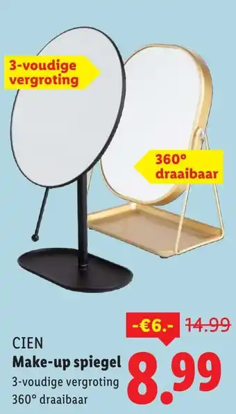 Lidl Cien Make-up spiegel aanbieding