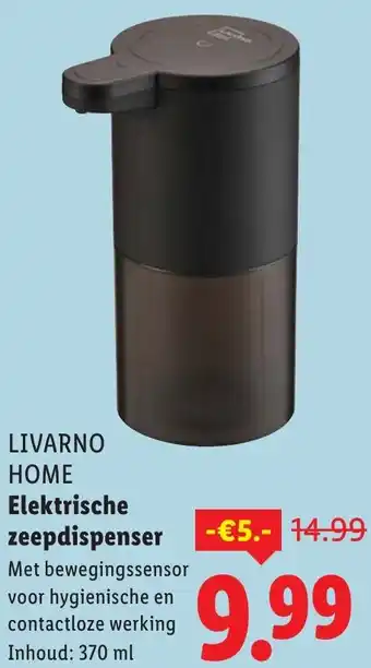 Lidl Livarno home Elektrische zeepdispenser aanbieding