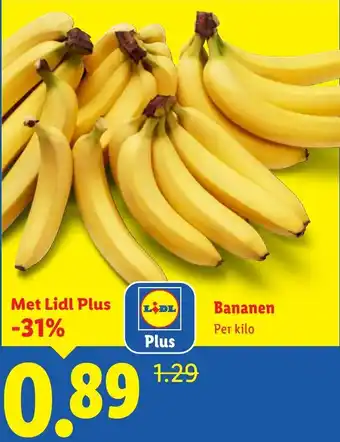 Lidl Bananen aanbieding