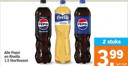 Albert Heijn Alle Pepsi en Rivella aanbieding