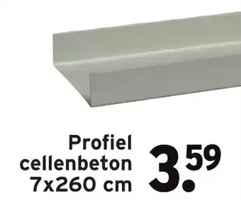 GAMMA Profiel cellenbeton 7*260cm aanbieding