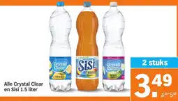 Albert Heijn Alle Crystal Clear en Sisi aanbieding