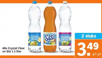 Albert Heijn Alle Crystal Clear en Sisi aanbieding