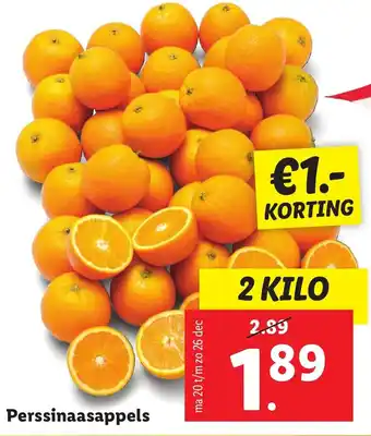 Lidl Perssinaasappels 2kg aanbieding