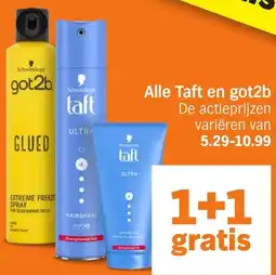 Albert Heijn Alle Taft en got2b aanbieding