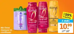 Albert Heijn Alle Elvive shampoo en conditioner aanbieding