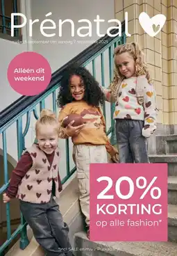 Prenatal 20% KORTING op alle fashion* aanbieding