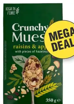 Budget Food Crunchy Muesli Fruits & Nuts aanbieding