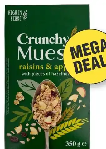 Budget Food Crunchy Muesli Fruits & Nuts aanbieding