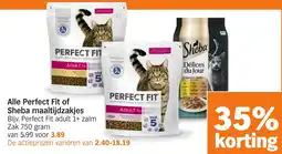 Albert Heijn Alle Perfect Fit of Sheba maaltijdzakjes aanbieding