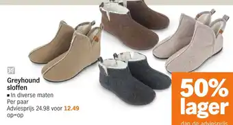 Albert Heijn Greyhound sloffen aanbieding
