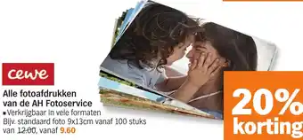 Albert Heijn Alle fotoafdrukken van de AH Fotoservice aanbieding