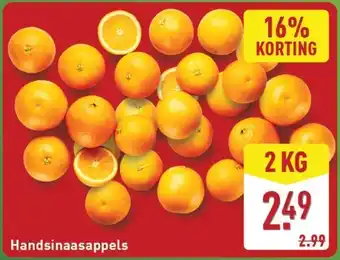 ALDI Handsinaasappels aanbieding