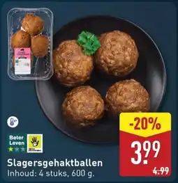 ALDI Slagersgehaktballen aanbieding
