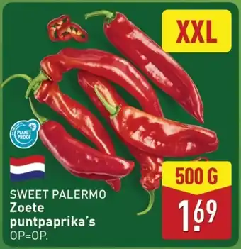 ALDI Sweet palermo Zoete puntpaprika's aanbieding
