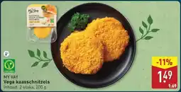 ALDI My vay Vega kaasschnitzels aanbieding