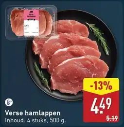 ALDI Verse hamlappen aanbieding