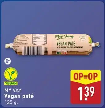 ALDI My Vay Vegan paté aanbieding