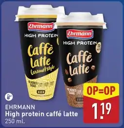 ALDI Ehrmann High protein caffé latte aanbieding