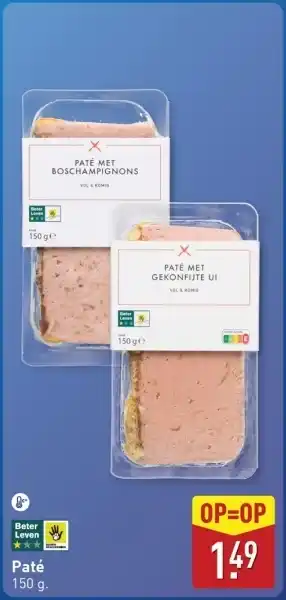 ALDI Paté aanbieding