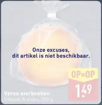 ALDI Verse eierkoeken aanbieding