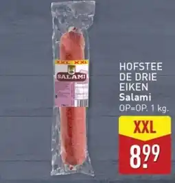 ALDI Hofstee de drie eiken salami XXL aanbieding