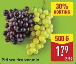 ALDI Pitloze druivenmix aanbieding