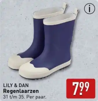 ALDI Lily & Dan Regenlaarzen aanbieding