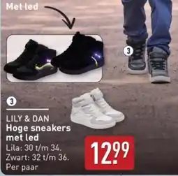 ALDI Lily & Dan Hoge Sneakers met Led aanbieding