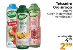 Trekpleister Teisseire 0% siroop aanbieding