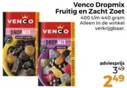 Trekpleister Venco Dropmix Fruitig en Zacht Zoet aanbieding
