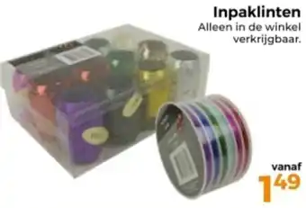 Trekpleister Inpaklinten aanbieding