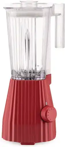 Bol.com Alessi Blender Plissé - 5 snelheden + turbostand - rood - Michele de Lucchi - 1.5 liter - MDL09 R aanbieding