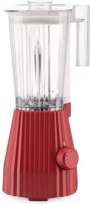 Bol.com Alessi Blender Plissé - 5 snelheden + turbostand - rood - Michele de Lucchi - 1.5 liter - MDL09 R aanbieding