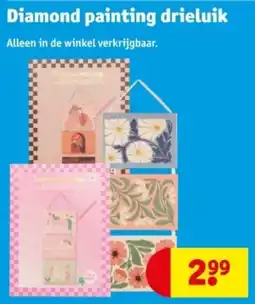 Kruidvat Diamond painting drieluik aanbieding