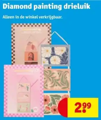 Kruidvat Diamond painting drieluik aanbieding