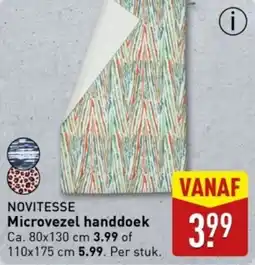 ALDI Novitesse Microvezel handdoek aanbieding