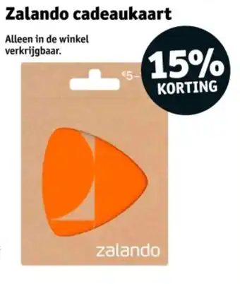 Kruidvat Zalando cadeaukaart aanbieding