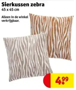 Kruidvat Sierkussen zebra aanbieding