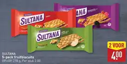 ALDI Sultana 5-pack fruitbiscuits aanbieding